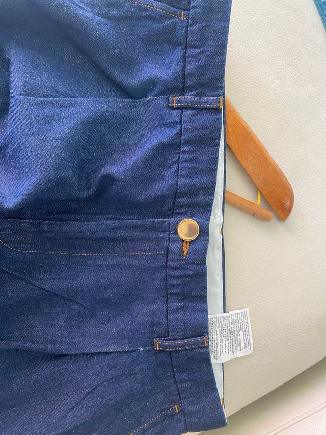 Pantaloni Zara effetto denim blu