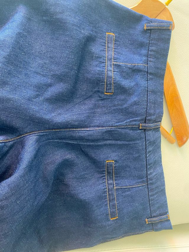 Pantaloni Zara effetto denim blu