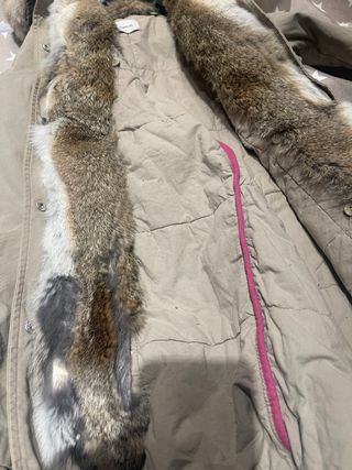 Parka LEMPELIUS Beige con Capucha y Pelo