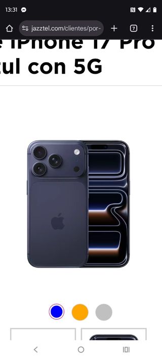 iPhone 17 Pro 256GB Azul