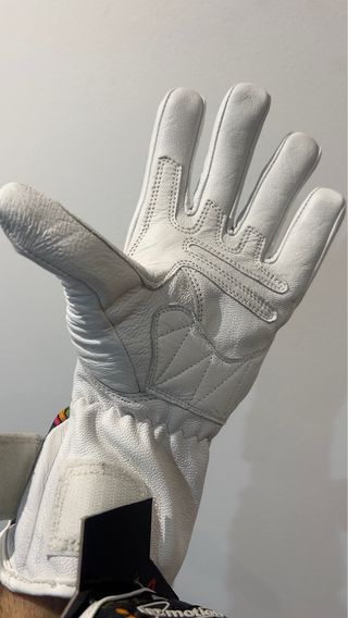Guantes de cuero para moto con diseño