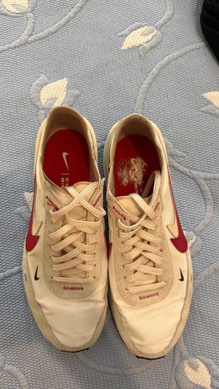 Zapatillas Nike Waffle One Beige/Rojo