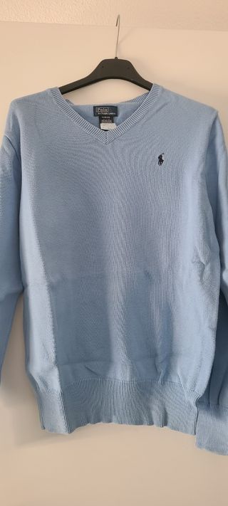 Jersey Polo Ralph Lauren azul claro.