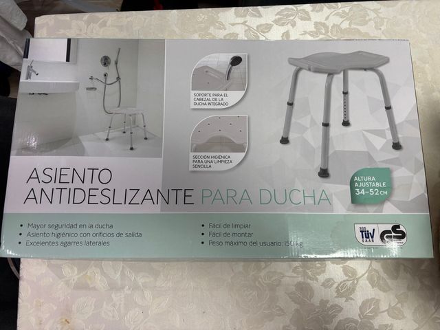 Asiento Antideslizante para Ducha - Ajustable