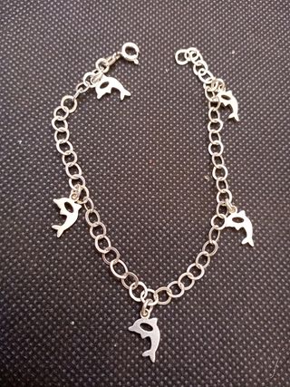 Pulsera Plata 925 Delfines