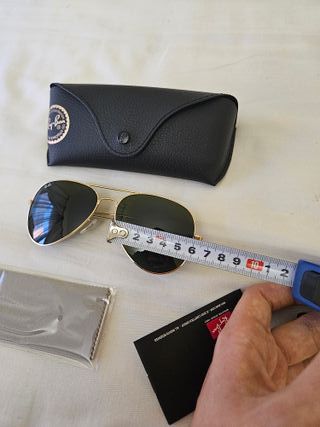 Gafas de sol Ray-Ban Aviator Doradas filtro verde