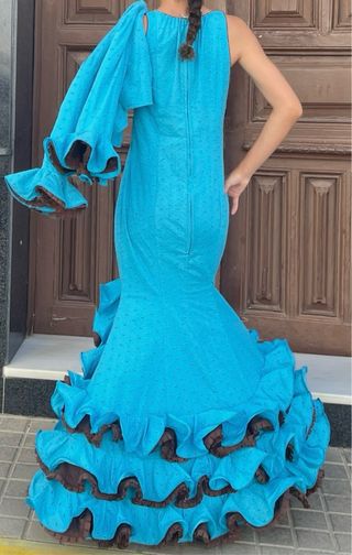 Traje de flamenca con torerita a juego T 36-38