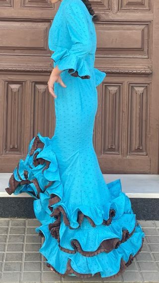 Traje de flamenca con torerita a juego T 36-38