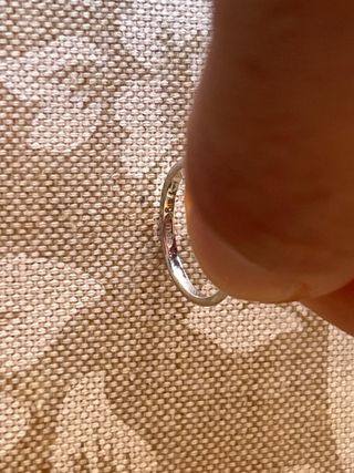 Anillo solitario oro blanco y diamante
