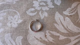 Anillo solitario oro blanco y diamante