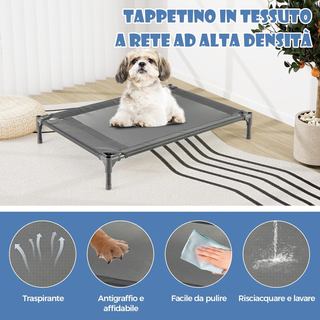 Casetta per Cani, Letto Rialzato per Cani con Cope