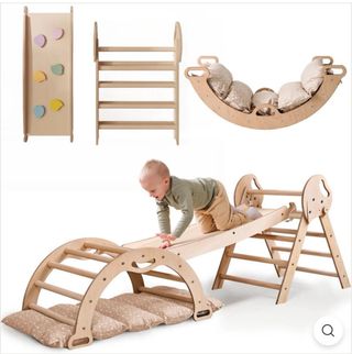 Parque infantil de madera goodevas 6 en 1 
