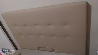 Cabecero Beige Piel Sintética
