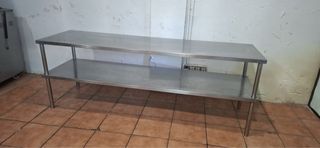mesa de trabajo de acero inoxidable 
