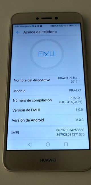 Huawei P8 lite 2017 Dorado como nuevo