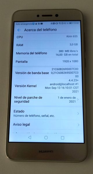 Huawei P8 lite 2017 Dorado como nuevo