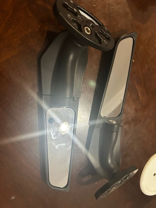 Espejos Retrovisores Moto Negros