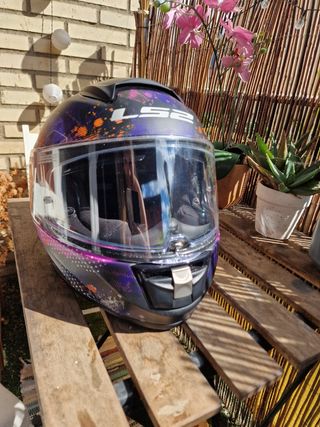 Casco Moto Fibra Carbono Mujer