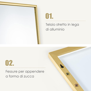 Specchio da Parete Lungo, Specchio a Figura Intera