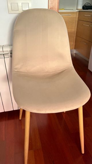 Sillas de comedor beige