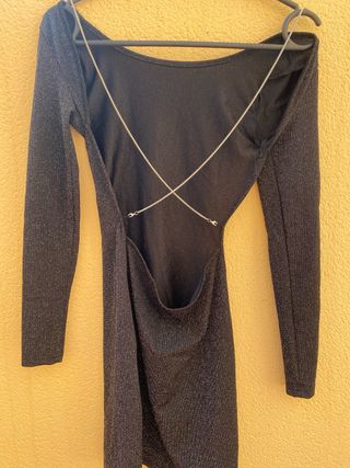 Vestido negro con brillos