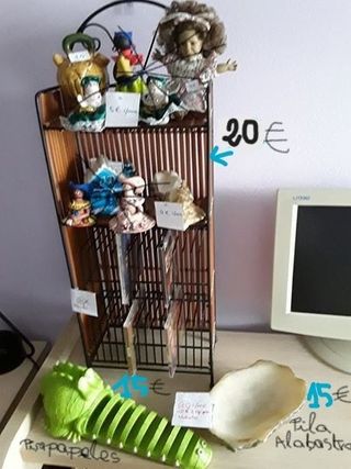 Estantería bambú y forja