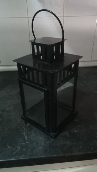 Farol porta velas 25 cm para exterior o interior