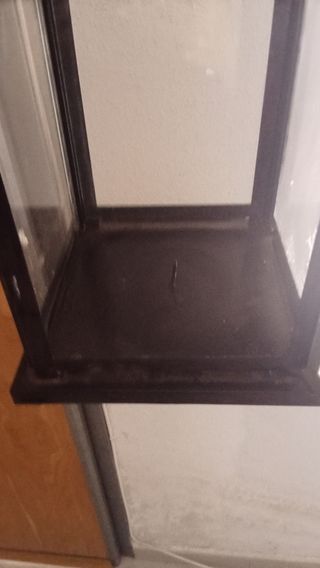 Farol porta velas 25 cm para exterior o interior