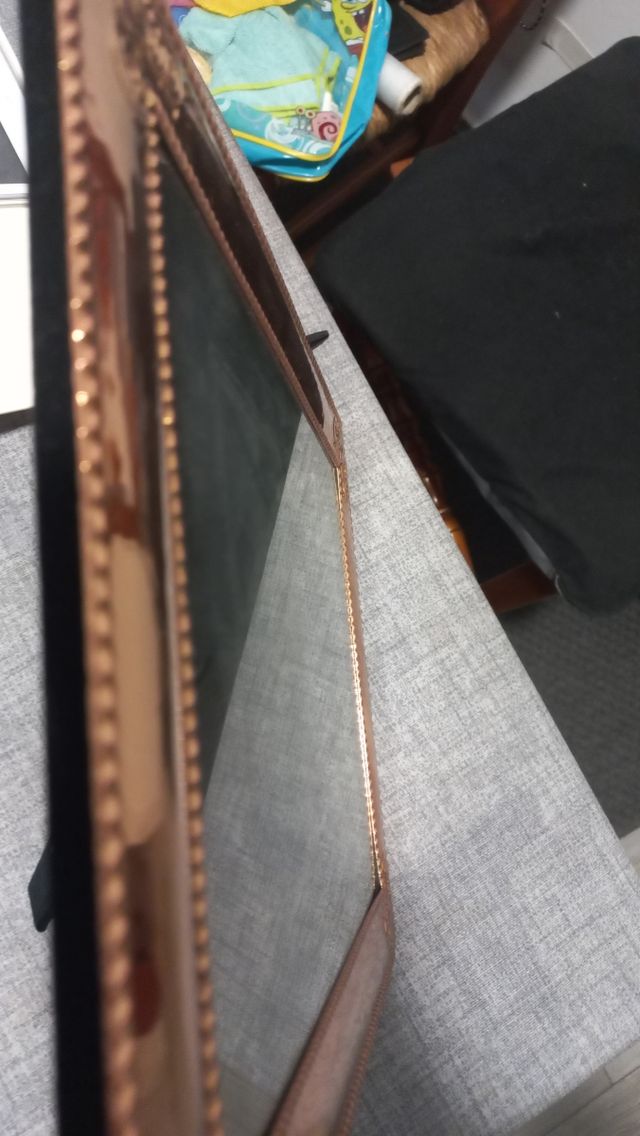 Marco de fotos cobre y cristal