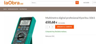 Tester Multimetro digital Kyoritsu KEW 1061 profes