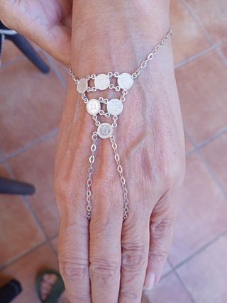 Pulsera Plata 925 con Monedas