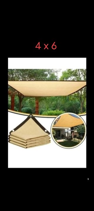 Toldo exterior negro 4x6