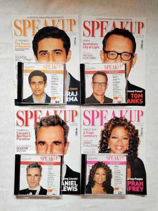 4 Revistas Speak UP + CD Audio