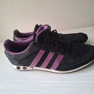 Adidas LA Trainers Negras y Moradas
