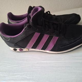 Adidas LA Trainers Negras y Moradas
