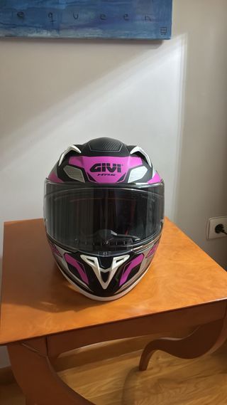 Casco Integral GIVI Rosa y Negro