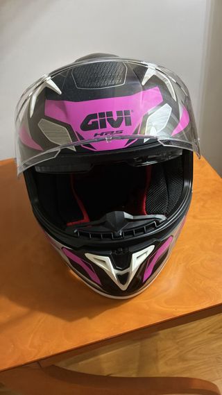 Casco Integral GIVI Rosa y Negro