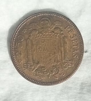 Moneda 2.50 Pesetas España 1953
