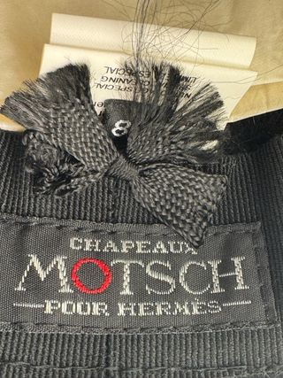 Sombrero Hermes Negro Marrón