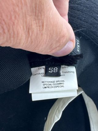 Sombrero Hermes Negro Marrón
