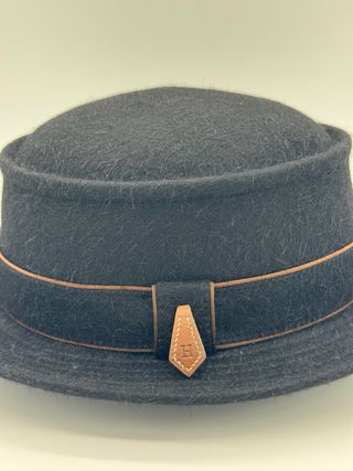Sombrero Hermes Negro Marrón
