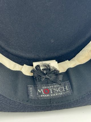 Sombrero Hermes Negro Marrón