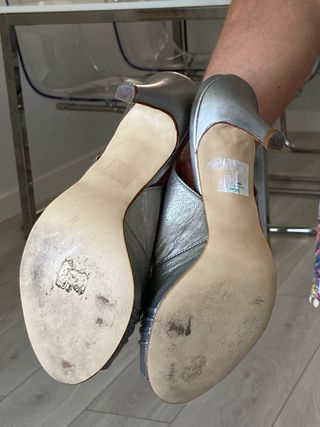Zapatos ZENDRA BASIC plateados talla 37