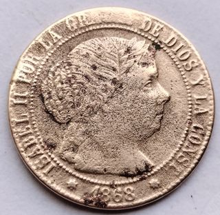 1/2 CENTIMO DE ESCUDO 1868 