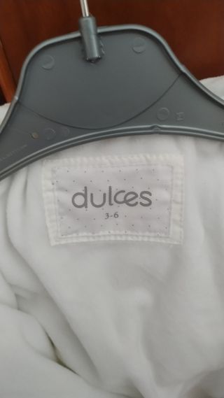 Buzo blanco para bebé 3-6 meses