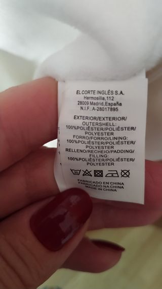 Buzo blanco para bebé 3-6 meses