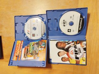 Lote 4 Juegos PS2: Pro Evolution 3, FIFA 2003, F1 