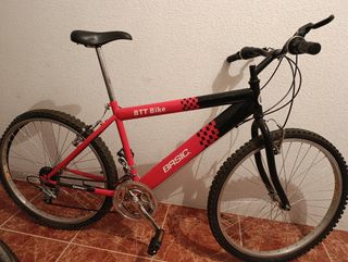 Bicicleta BTT BASIC Roja y Negra