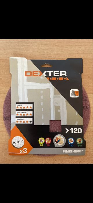 Discos para lijadora Dexter PRO grano 120