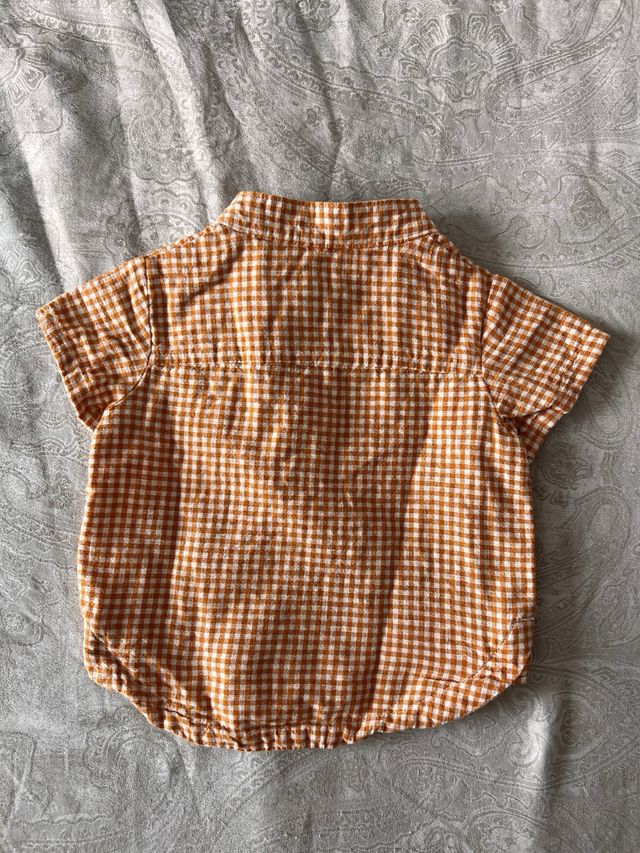 Camisa bebé KIABI cuadros 3 meses. NUEVA!